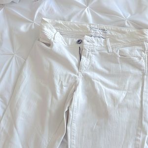 Banana Republic Classic Flare Leg White Jeans